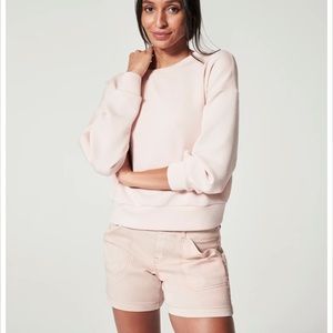 NEW SPANX AirEssentials Crew pale pink